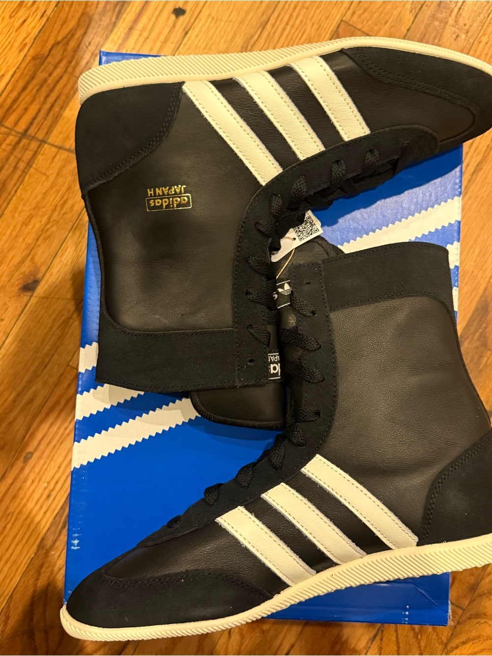 Adidas Japan h suede leather sneakers boxing boots